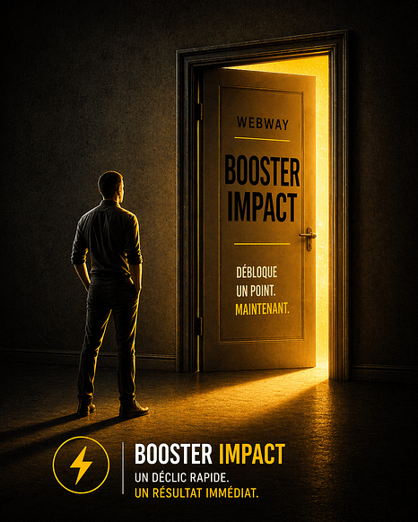 Coaching business Booster Impact WebWay débloquer situation commerciale rapidement